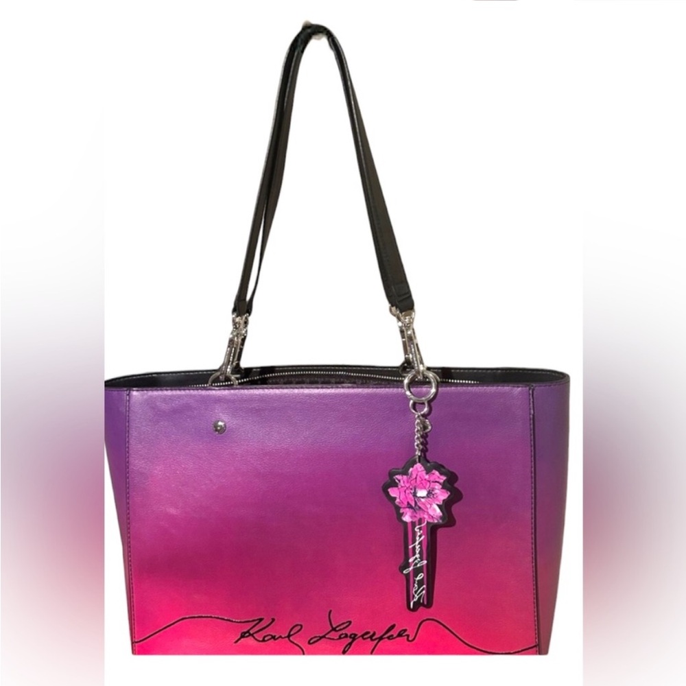 NWOT Karl Lagerfeld Tote ADELE OMBRE